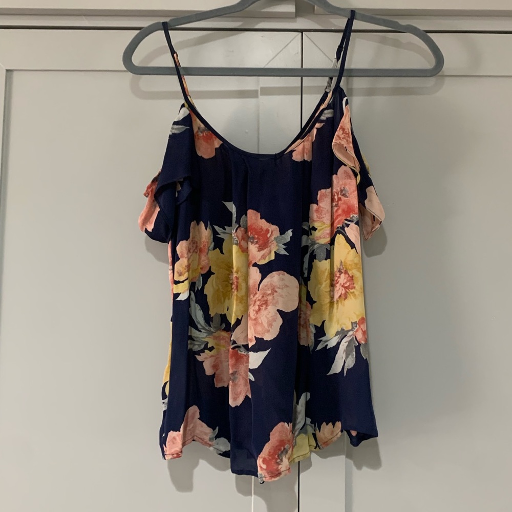 Joie Silk Cold Shoulder Top